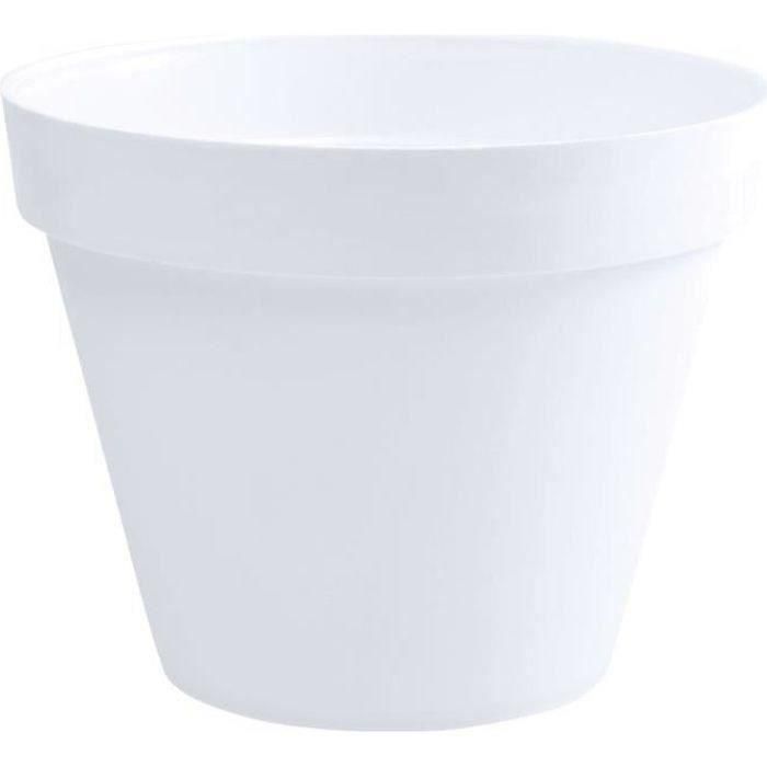EDA Maceta toscana redonda - Ø 60 x H 47 cm - 76 L - Blanco EDA Maceta toscana redonda - Ø 60 x H 47 cm - 76 L - Blanco