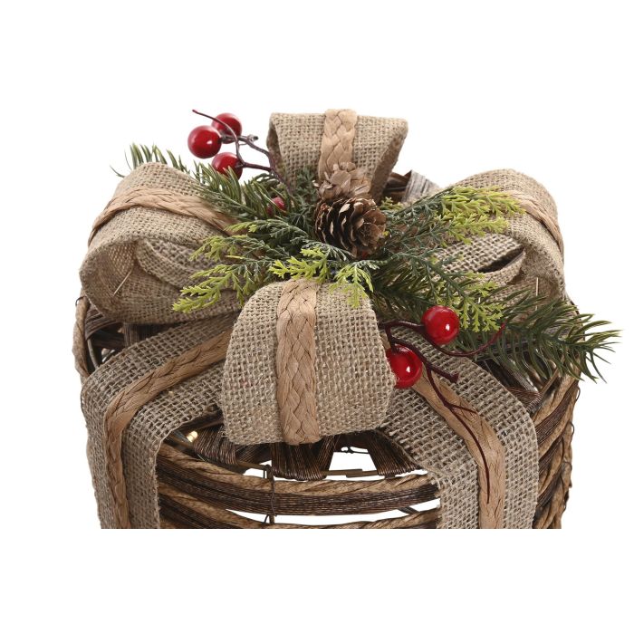 Regalo Navidad Alpina DKD Home Decor Natural 25 x 30 x 25 cm Set de 3 (2 Unidades) 2
