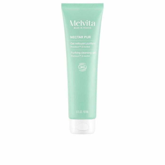 Melvita NECTAR PUR Gel Limpiador Purificante para Piel Mixta y Grasa, sin jabón, Elimina Impurezas, Reduce Poros 150ml