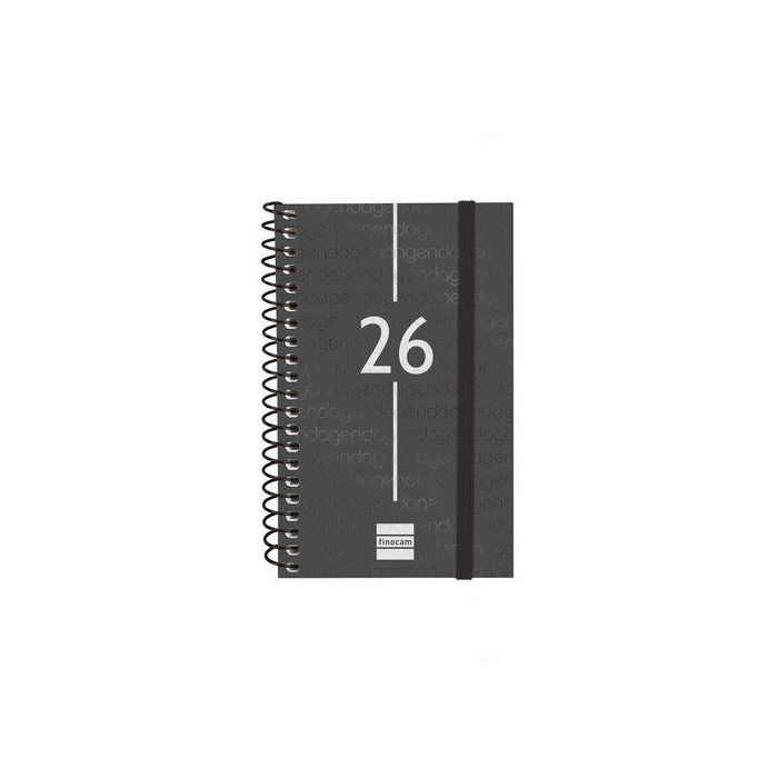 Agenda Anual (2026) Catalan Finocam Espiral Year Espiral Tapa Pp Con Goma E3 79X127 S/V Apais. Negre