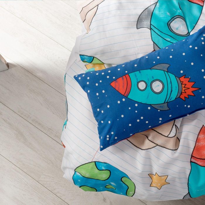 Juego de funda nórdica HappyFriday Mr Fox Space rocket Multicolor Cama de 105 2 Piezas 3