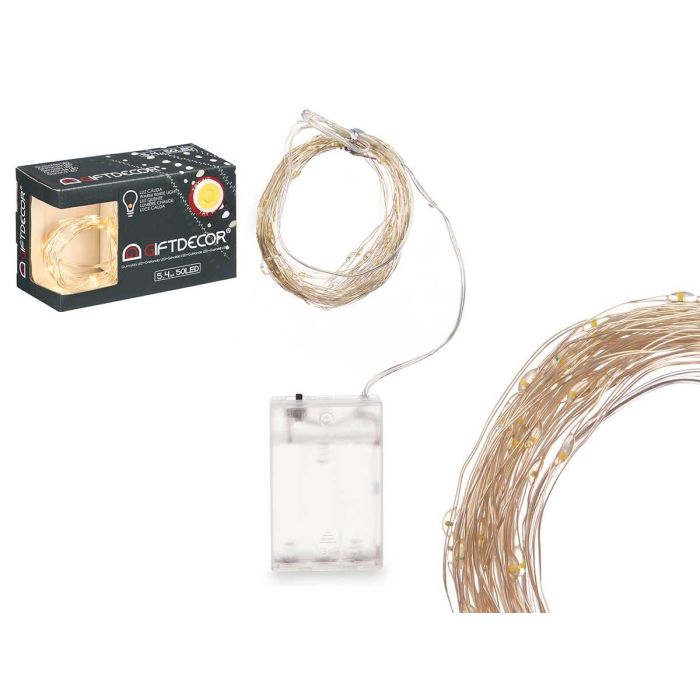 Tira LED 50 luz cálida Giftdecor con caja interior 16x10x6 cm (24 Unidades) Tira LED 50 luz cálida Giftdecor con caja interior 16x10x6 cm (24 Unidades)