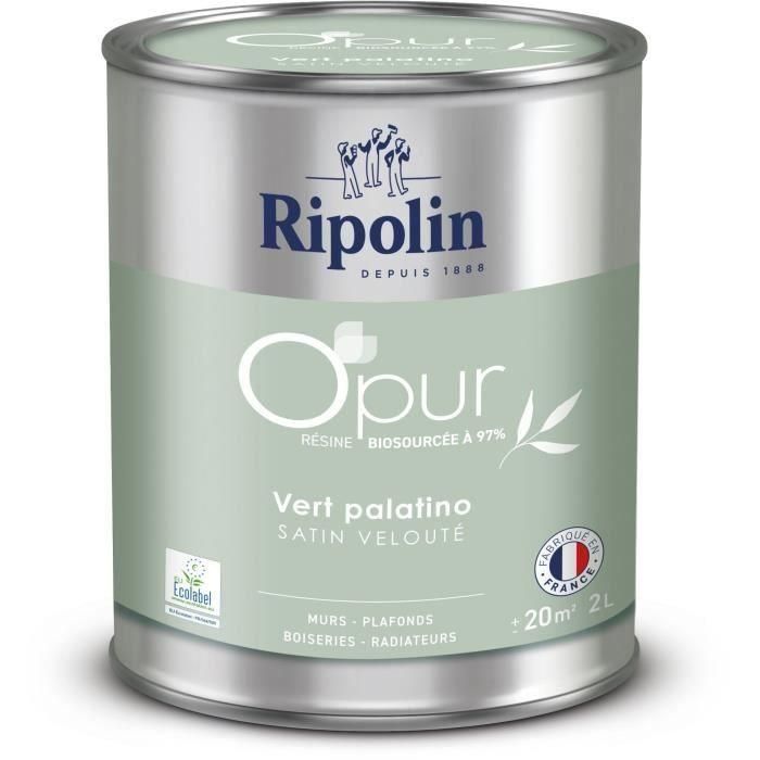 Ripolin RIP3174264728295 Pintura O'pur para Radiadores, Carpintería de Madera y Paredes Palatino Verde Aterciopelado Satinado - 2 L Ripolin RIP3174264728295 Pintura O'pur para Radiadores, Carpintería de Madera y Paredes Palatino Verde Aterciopelado Satinado - 2 L