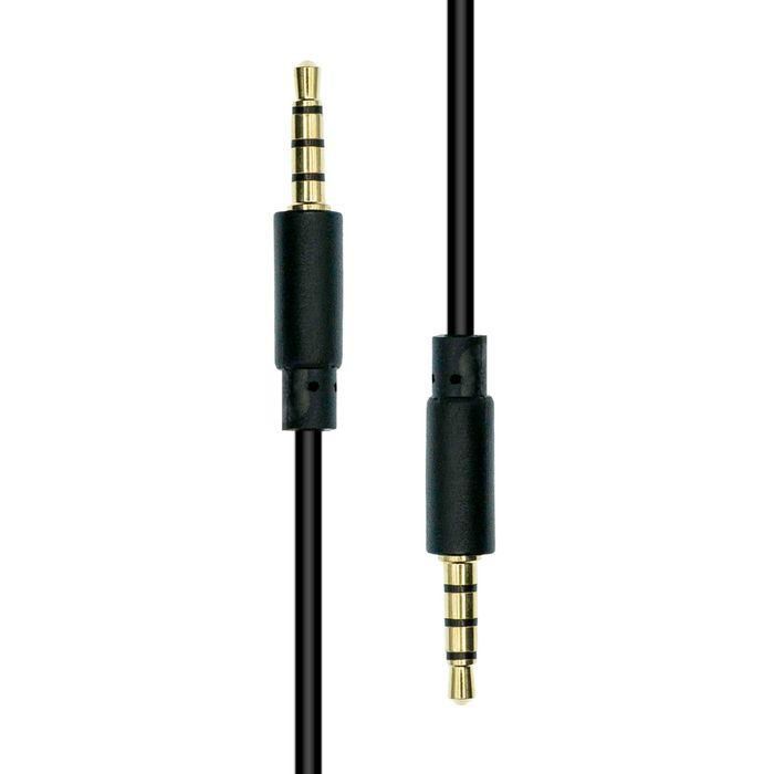 ProXtend Mini-Jack 4-Pin Slim Cable M-M Black 2M 1 ProXtend Mini-Jack 4-Pin Slim Cable M-M Black 2M 1