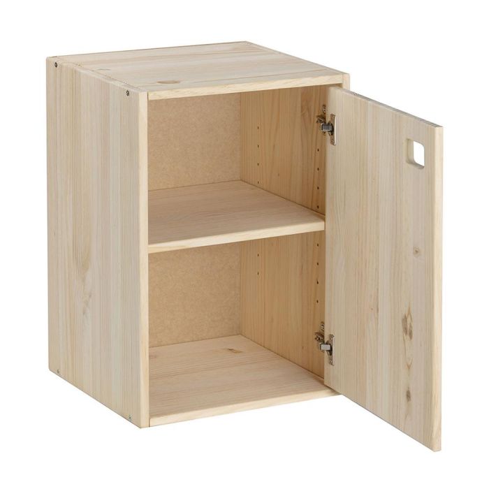 Astigarraga Mueble 1 puerta módulo vertical en pino macizo 37,3x33x53,5 cm