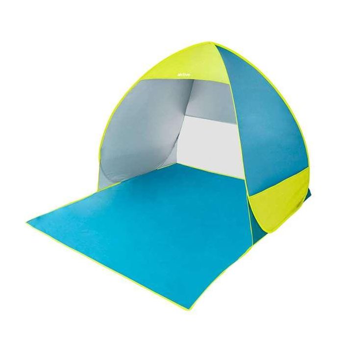 Tienda playa pop up 160x140x110 poliester uv50 color azul/verde Tienda playa pop up 160x140x110 poliester uv50 color azul/verde