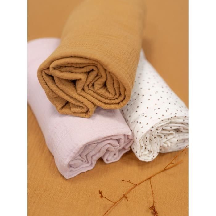 Maxi arrullo - Estampado - 100x100 cm - Rosa viejo 2 Maxi arrullo - Estampado - 100x100 cm - Rosa viejo 2