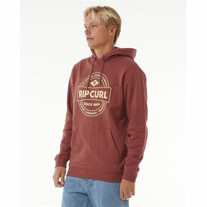 Sudadera con Capucha Hombre Rip Curl Stapler Hood Marrón 2