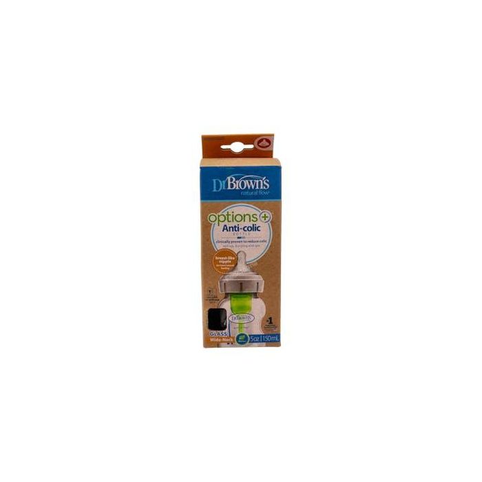 Dr. Brown´s Biberón Options Boca Ancha Silicona Redonda +0 Meses 150ml
