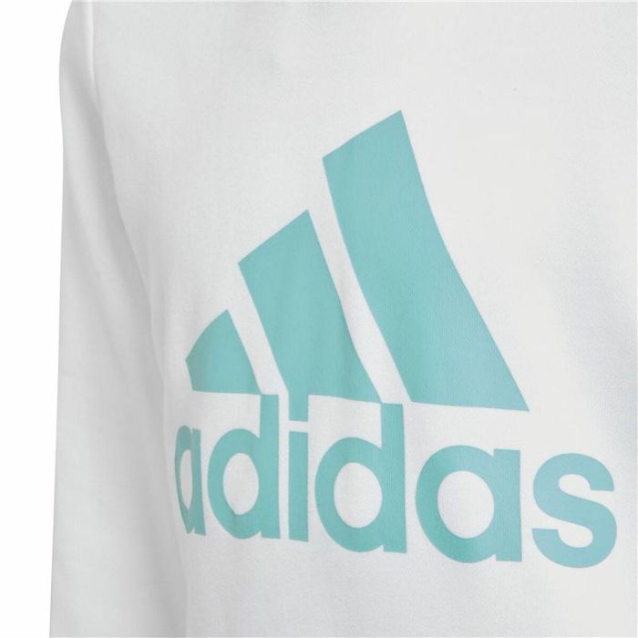 Sudadera con Capucha Niño Adidas Azul Blanco 7-8 Años 2 Sudadera con Capucha Niño Adidas Azul Blanco 7-8 Años 2