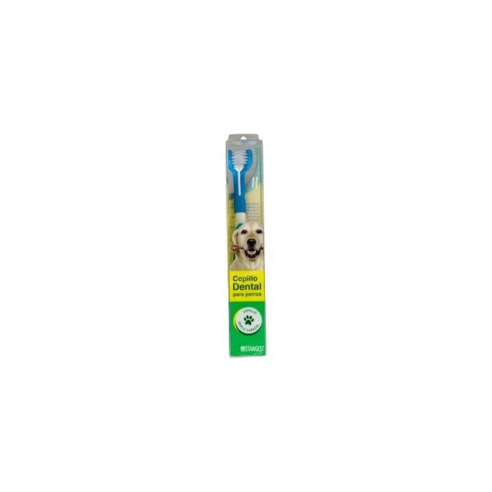 Stangest Cepillo Dental Difresh Triple Cabezal Flexible Cómodo Eficaz para Perros 1 Unidad