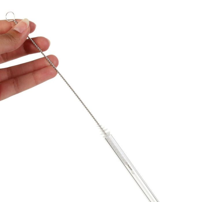 Cook Concept Juego de 4 Pajitas Reutilizables de Vidrio para Cóctel 4