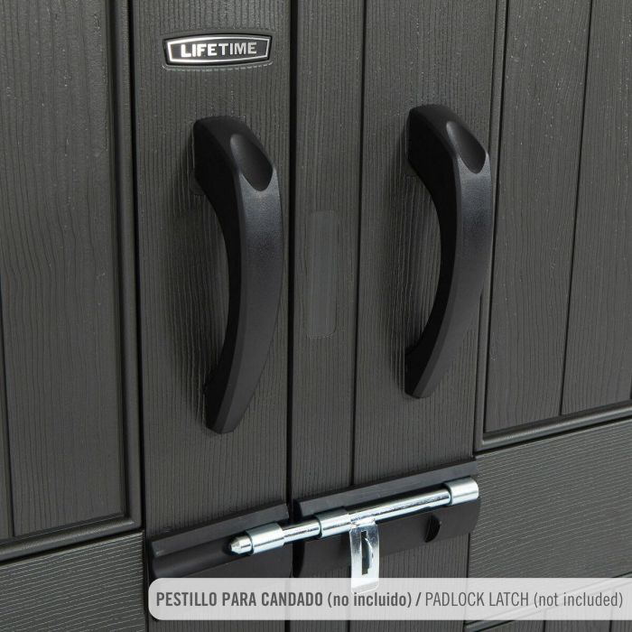 Caseta Lifetime 213 x 228 x 280 cm Gris 4 Caseta Lifetime 213 x 228 x 280 cm Gris 4