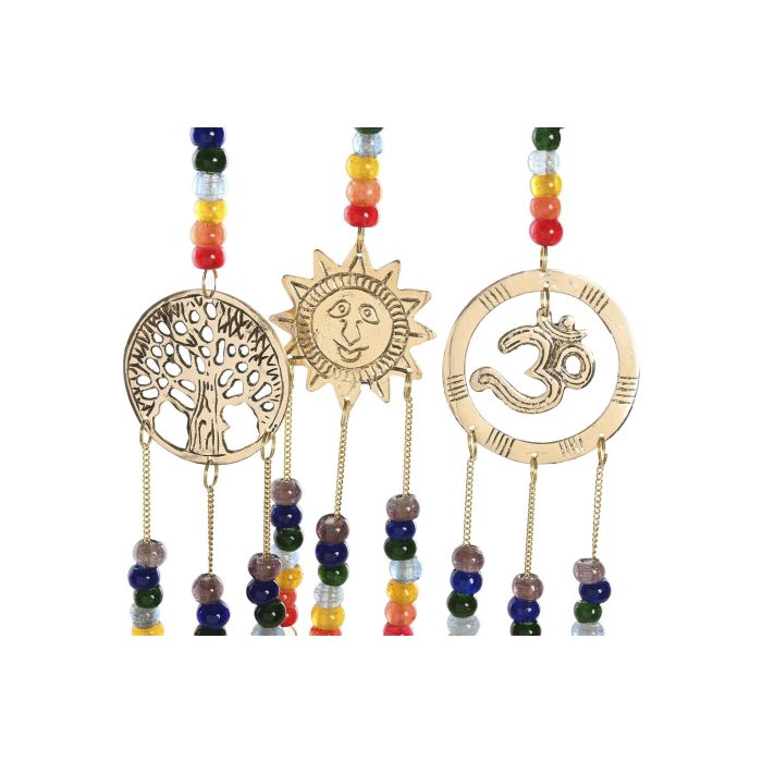 Decoracion Colgante Indio DKD Home Decor Dorado Multicolor 2 x 32 x 6 cm (6 Unidades) 3 Decoracion Colgante Indio DKD Home Decor Dorado Multicolor 2 x 32 x 6 cm (6 Unidades) 3