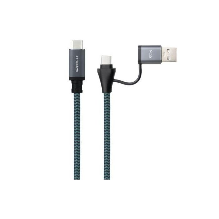 NANOCABLE CABLE USB3.2 GEN2x2 100W,USB-C+A/M-USB-C/M,1M 1