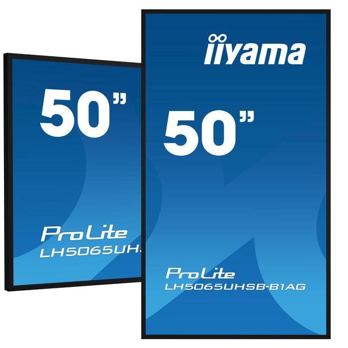 Monitor Iiyama 50" , Uhd Va Panel, Haze 25%, 800Cd/M, Horiz y Vert, Signal Failover, Mm 2X 10W, Hdmi 2X, Dp, Usb 2.0 X2, Wifi, Lan, Media Play Usb Port, Control Lan / Rs232C, Iisignage2 (Cms/Dms), E-Share, Android 11 Os, 24/7 Operation, Vesa (400X Monitor Iiyama 50" , Uhd Va Panel, Haze 25%, 800Cd/M, Horiz y Vert, Signal Failover, Mm 2X 10W, Hdmi 2X, Dp, Usb 2.0 X2, Wifi, Lan, Media Play Usb Port, Control Lan / Rs232C, Iisignage2 (Cms/Dms), E-Share, Android 11 Os, 24/7 Operation, Vesa (400X