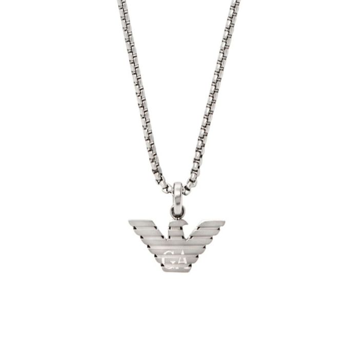 Collar Hombre Emporio Armani EGS3169040 Plateado