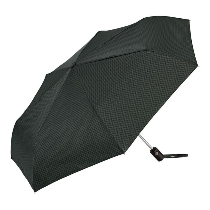 C-Collection Paraguas Mini Plegable Automático 7 Varillas Pongee Ø94cm - Estampado Cuadros, Incluye Funda 1