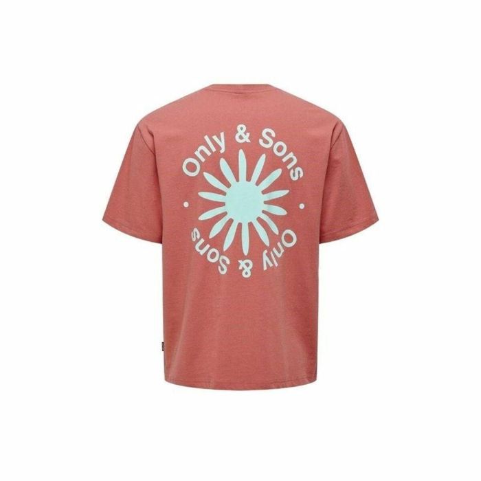 Camiseta de Manga Corta Hombre Only & Sons Onskasen Rlx Salmón M 1