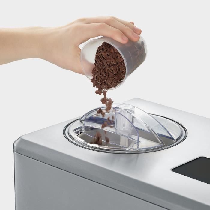 SEVERIN EZ7405 Sorbetiere Yogurt maker 2 en 1 - Función innovadora para hacer sorbetes y yogures de helado / acero inoxidable cepillado 4 SEVERIN EZ7405 Sorbetiere Yogurt maker 2 en 1 - Función innovadora para hacer sorbetes y yogures de helado / acero inoxidable cepillado 4