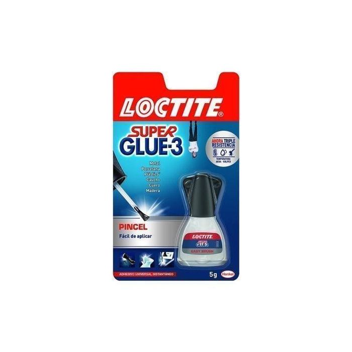 Loctite Pegamento Instantáneo Líquido con Pincel, Aplicador de Precisión, 5g, Adhesivo de Máxima Unión y Resistencia al Agua