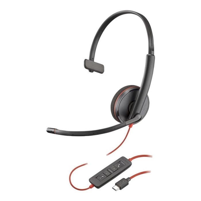 Auriculares Poly Blackwire 3210 Negro