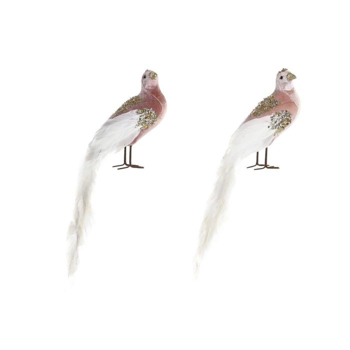 Figura Navidad Alpina DKD Home Decor Rosa Dorado 9 x 46 x 20 cm (2 Unidades) Figura Navidad Alpina DKD Home Decor Rosa Dorado 9 x 46 x 20 cm (2 Unidades)