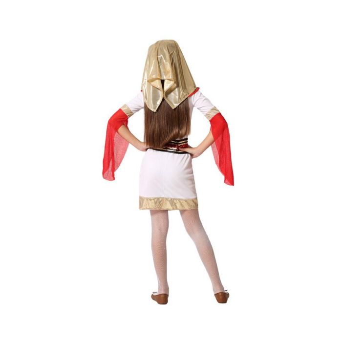Disfraz Egipcia Niña Infantil Blanco 7-9 Años Egipto Carnaval 2