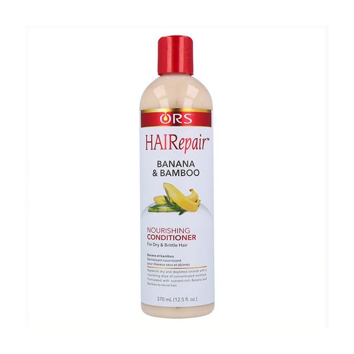 Ors Hairepair Acondicionador Nutritivo 370 ml Banana & Bamboo - Repone humedad, revive mechones secos