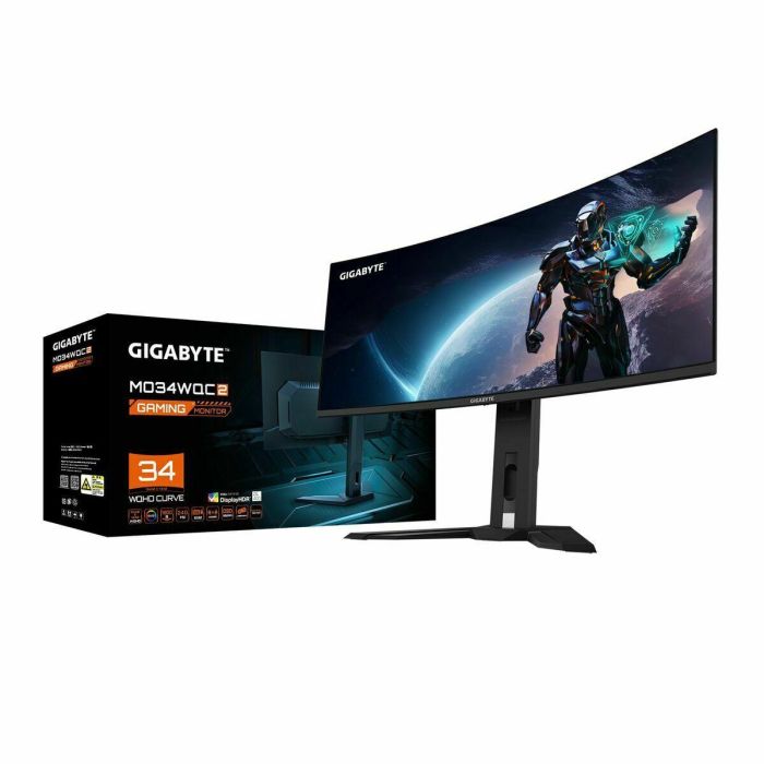 Gigabyte MO34WQC2 Monitor 34" Curvo WQHD OLED 3440x1440 240Hz HDR400 FreeSync Premium Pro Altavoces 20VM0-MO34WQ2BT-1EKR 4