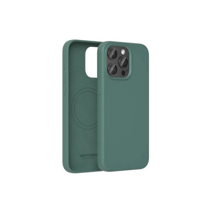 Funda Silicona con Magsafe Vention KUEG0-20/ Compatible con iPhone 14 Plus/ Verde