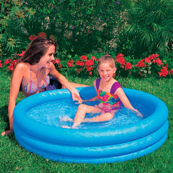 Piscina Hinchable para Niños Intex Azul Aros 156 L 114 x 25 cm (12 Unidades) 2