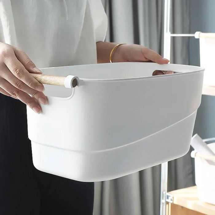 Confortime Cesta Multiusos Asas de Madera 21,5 cm Ancho x 40 cm Largo x 18 cm Alto, 5,38 kg (12 Unidades) 11 Confortime Cesta Multiusos Asas de Madera 21,5 cm Ancho x 40 cm Largo x 18 cm Alto, 5,38 kg (12 Unidades) 11