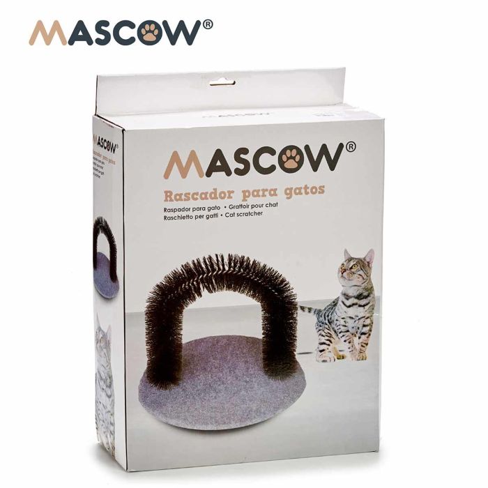 Rascador Para Gatos Redondo Gris Mascow 10X41CM (8 Unidades) 3 Rascador Para Gatos Redondo Gris Mascow 10X41CM (8 Unidades) 3