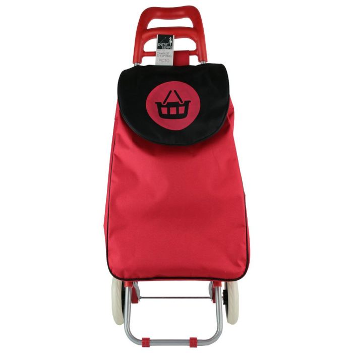 Entre Temps Carro Compra 50L Estructura Acero Ruedas Goma Colores Surtidos 1