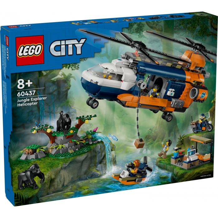LEGO 60437 City Helicóptero del Explorador de la Selva al Campamento Base, Juguete de construcción para niños 8 Años+ 10 LEGO 60437 City Helicóptero del Explorador de la Selva al Campamento Base, Juguete de construcción para niños 8 Años+ 10
