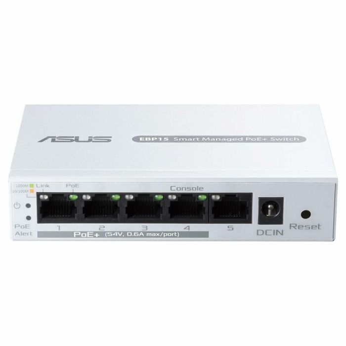 ASUS ExpertWiFi EBP15 Interruptor Gestionado con 5 Puertos Gigabit Ethernet, Alimentación PoE (60W) y Soporte QoS - Color Blanco 7 ASUS ExpertWiFi EBP15 Interruptor Gestionado con 5 Puertos Gigabit Ethernet, Alimentación PoE (60W) y Soporte QoS - Color Blanco 7