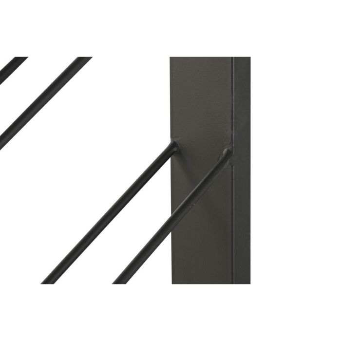 DKD Home Decor Botellero Loft de Pared para 16 Botellas - Estantería de Metal Negro 160x70x6 cm 1