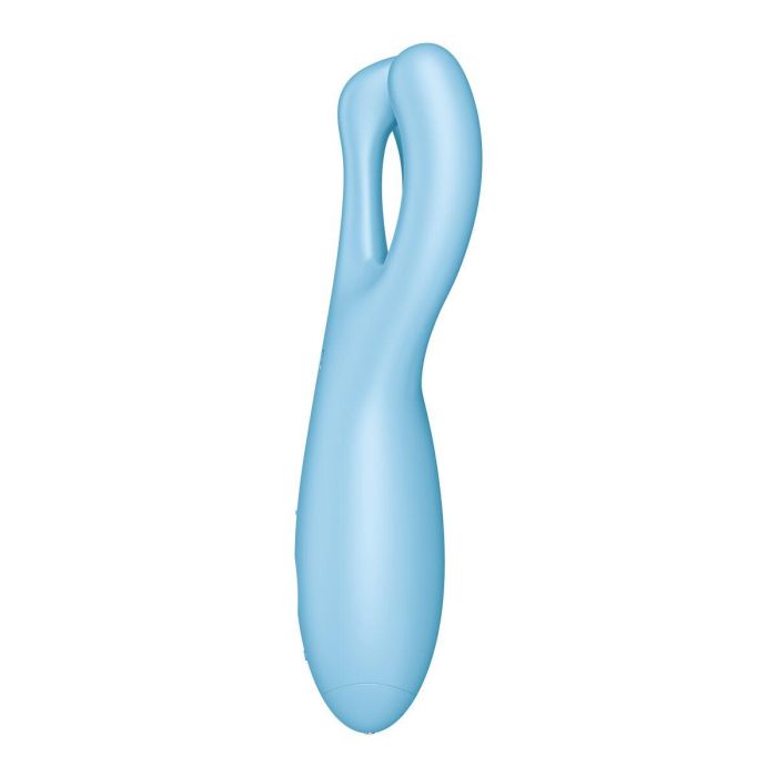SATISFYER Threesome 4 Vibrador Azul para Mujer 6 SATISFYER Threesome 4 Vibrador Azul para Mujer 6