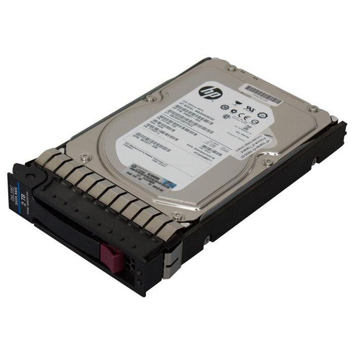 Hewlett Packard Enterprise 2TB SATA hard drive - 7200 RPM, 3GB/s transfer rate, 3.5-inch large form factor Hewlett Packard Enterprise 2TB SATA hard drive - 7200 RPM, 3GB/s transfer rate, 3.5-inch large form factor