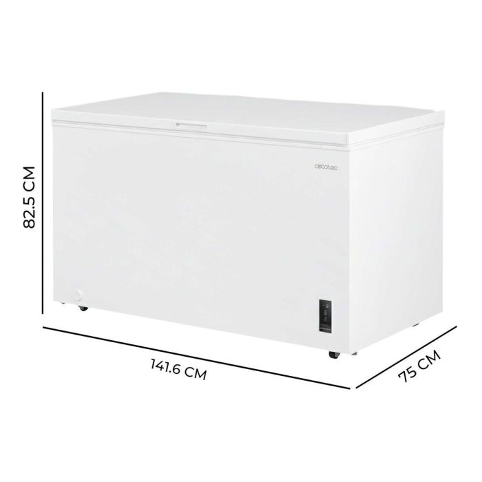 Congelador Cecotec Bolero CoolMarket Chest 418P 418 L Blanco D 1
