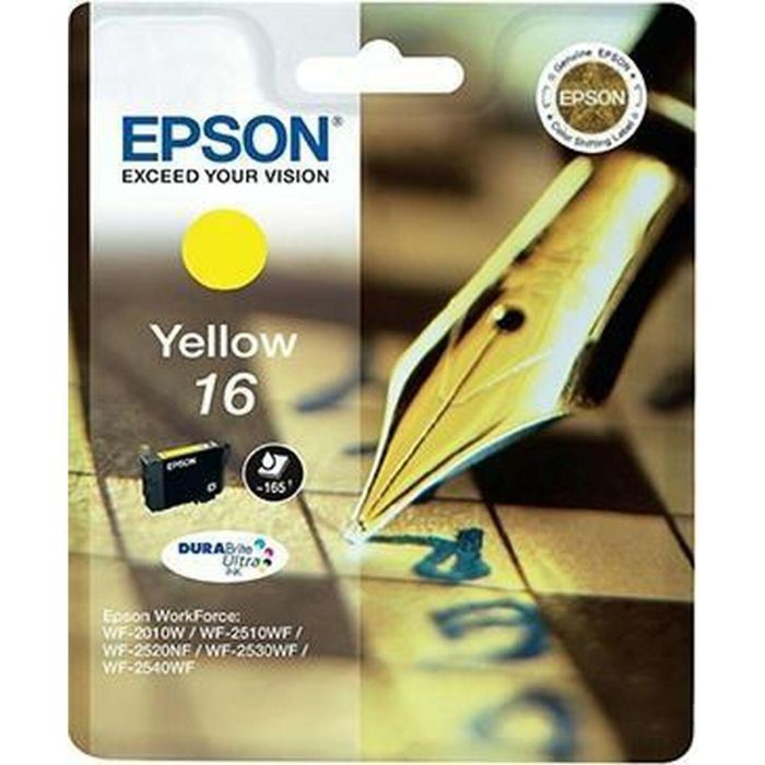 Cartucho de Tinta Original Epson DURABRITE ULTRA INK -Nº 16 Amarillo (10 Unidades) 1 Cartucho de Tinta Original Epson DURABRITE ULTRA INK -Nº 16 Amarillo (10 Unidades) 1