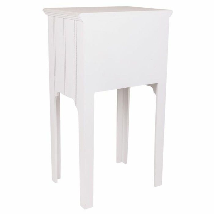 Mesita de Noche Alexandra House Living Blanco 28 x 69 x 38 cm 3