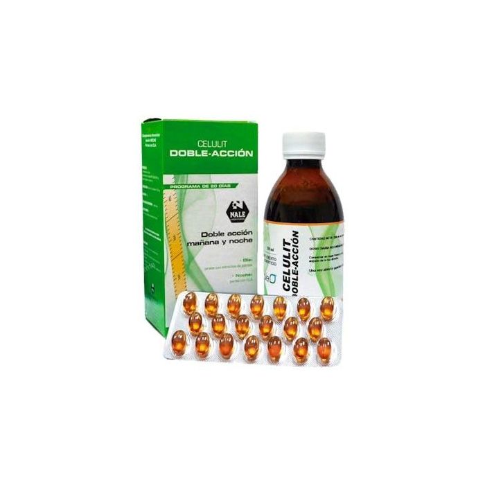 NALE Celulit Doble Acción Jarabe 250ml + 20 Perlas | Anticelulítico, reduce grasa y piel de naranja