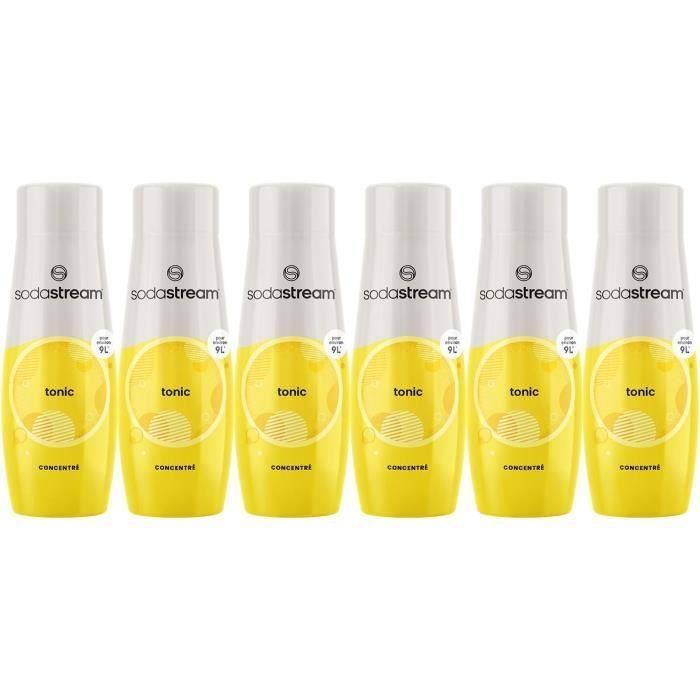 Concentrados SODASTREAM - Pack de 6 Concentrados Tónicos - Hasta 54L de bebidas - 440 ml Concentrados SODASTREAM - Pack de 6 Concentrados Tónicos - Hasta 54L de bebidas - 440 ml