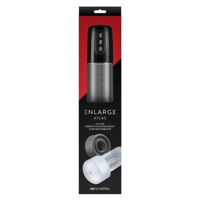 Bomba para el Pene NS Novelties Atlas Negro 3 Bomba para el Pene NS Novelties Atlas Negro 3