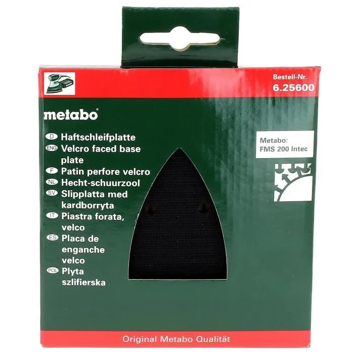 Metabo 625600000 Almohadilla Perforada para Lijadora Intec con Agarre Velcro 3