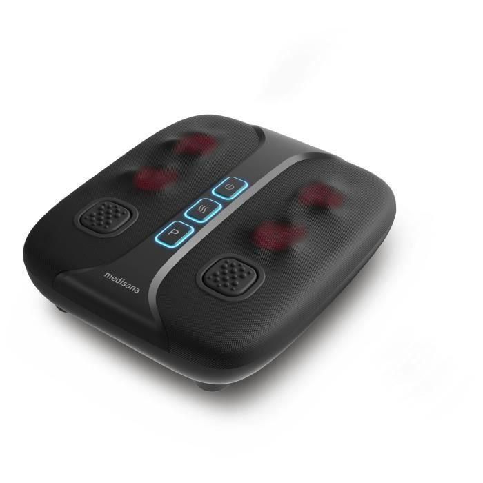 MEDISANA LM 100 - Masajeador Energizante de Pies y Piernas 2 en 1 Shiatsu + Vibración Estimulante, 2 Intensidades + Calor, Negro