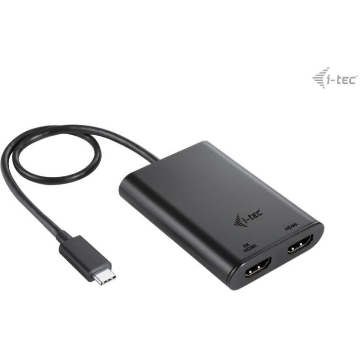 Adaptador HDMI i-Tec C31DUAL4K60HDMI Negro 1 Adaptador HDMI i-Tec C31DUAL4K60HDMI Negro 1