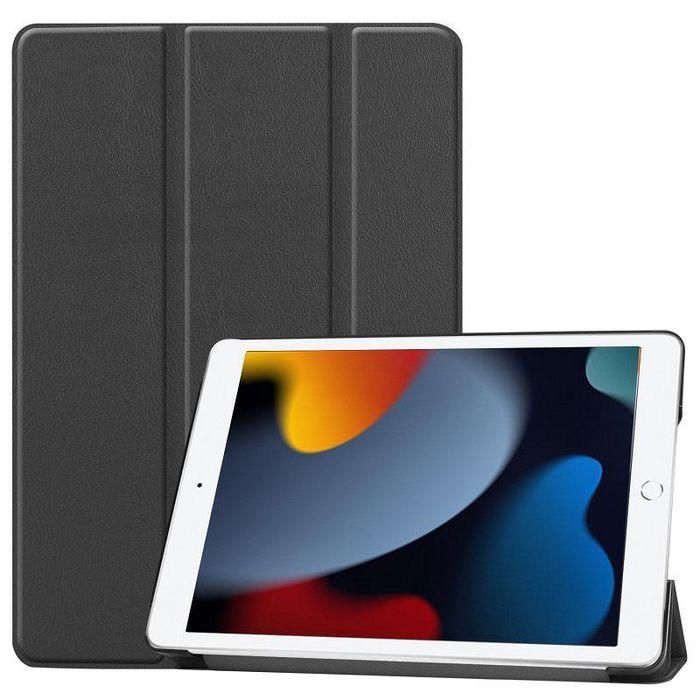 CoreParts Cover For iPad 7/8/9 (2019-2021) 10.2inch Tri-fold Caster Hard Shell Cover with Auto Wake Function - Black CoreParts Cover For iPad 7/8/9 (2019-2021) 10.2inch Tri-fold Caster Hard Shell Cover with Auto Wake Function - Black